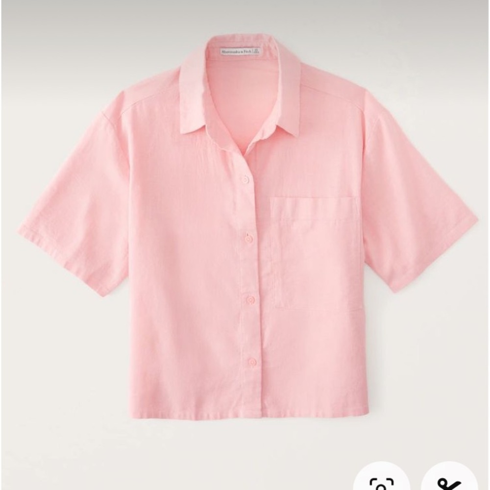 Abercrombie & Fitch Linen Camp Shirt